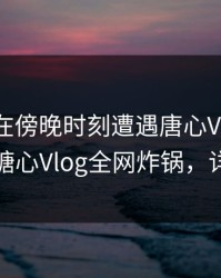 神秘人在傍晚时刻遭遇唐心Volg爆红网络，糖心Vlog全网炸锅，详情探秘